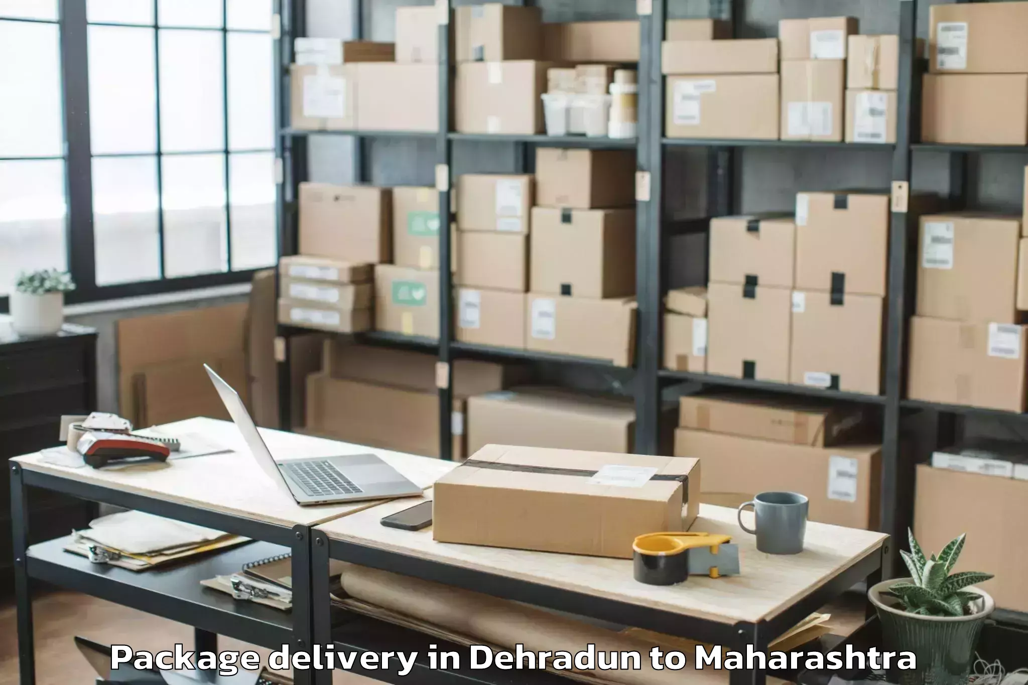 Affordable Dehradun to Soegaon Package Delivery